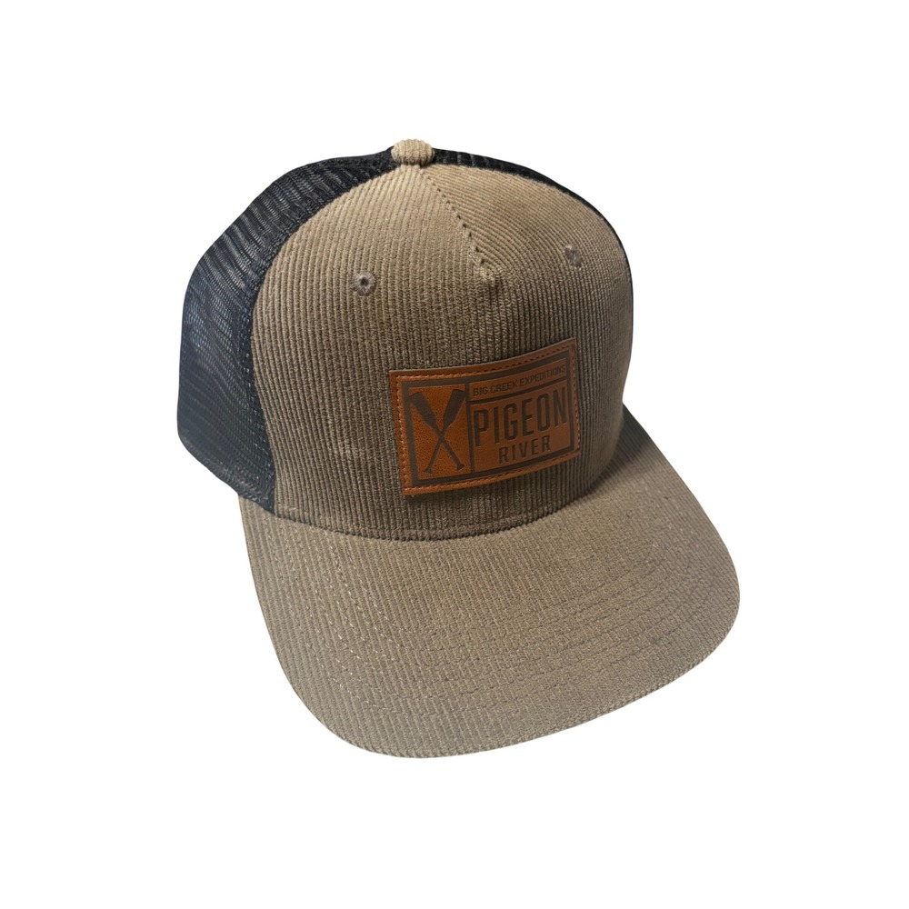 Legacy Pigeon River Big Creek Expeditions Corduroy Trucker Hat Snapback Brown